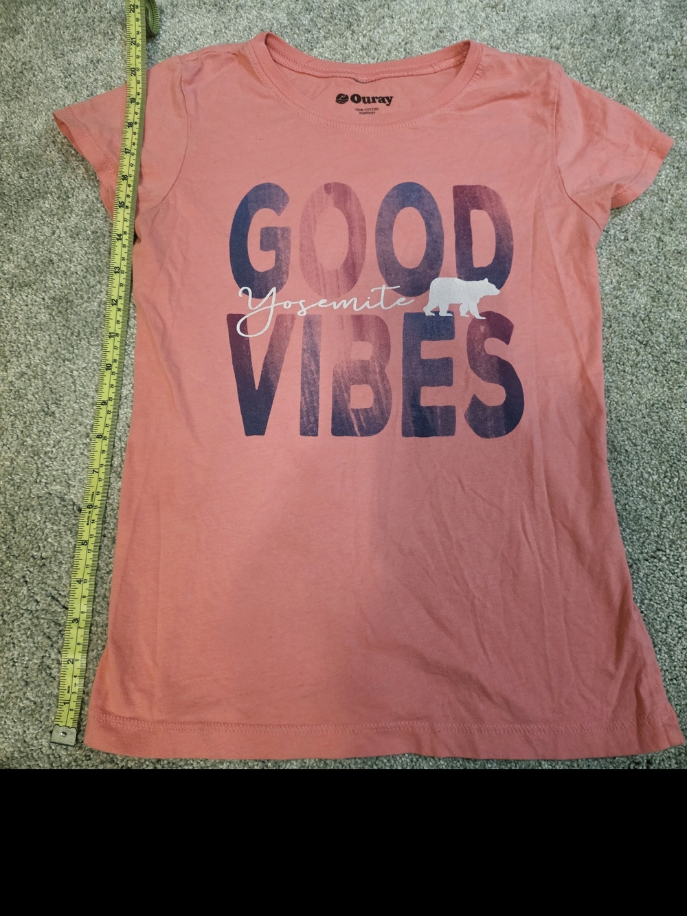 Yosemite Kids' Pink "Good Vibes" Graphic Tee